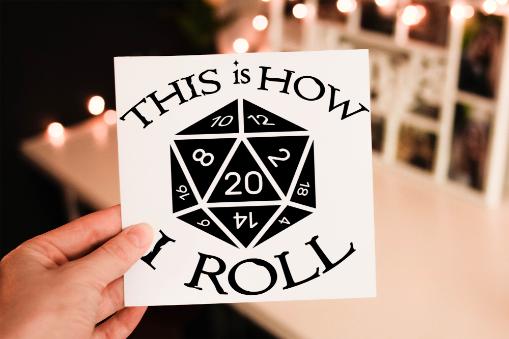 This Is How I Roll Dungeons and Dragons Birthday Card - Click Image to Close